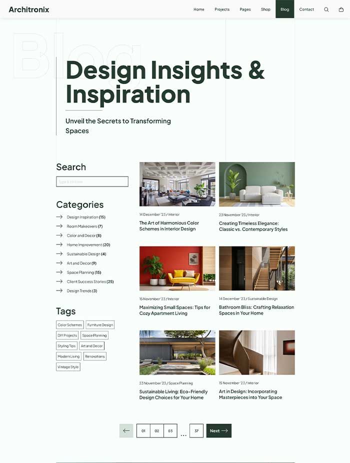 Blog Left Sidebar