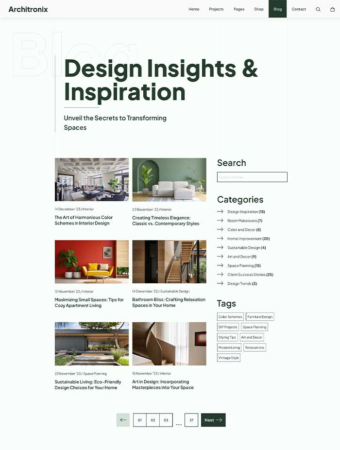 Blog Right Sidebar