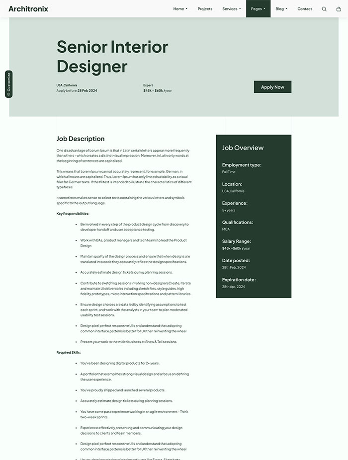 Job Details