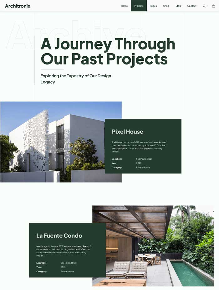 Project Archive